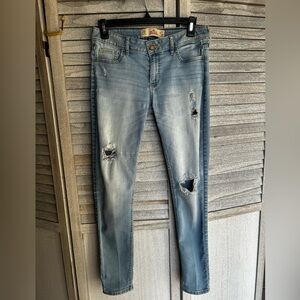 HOLLISTER Super Skinny straight leg denim jeans 27/29 Size 5